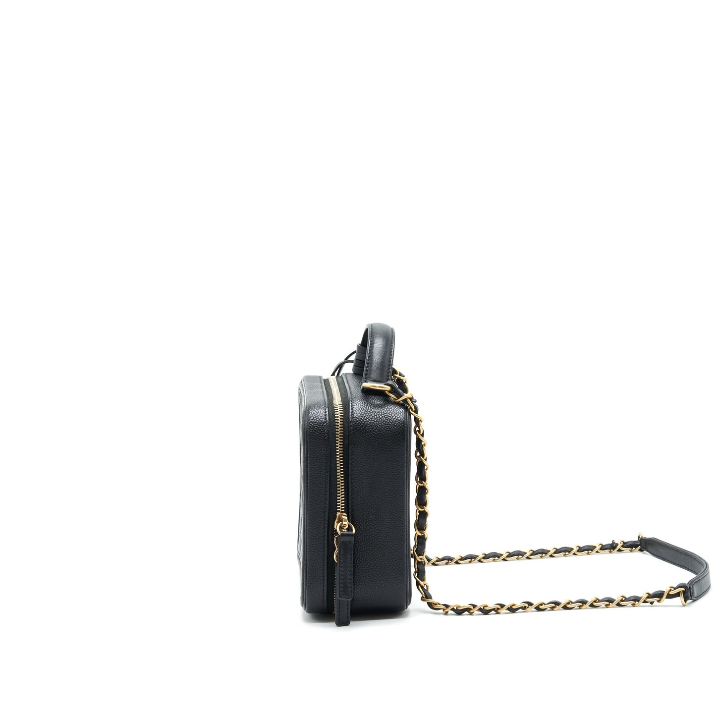 Chanel Cavia Leather Vanity Bag Black