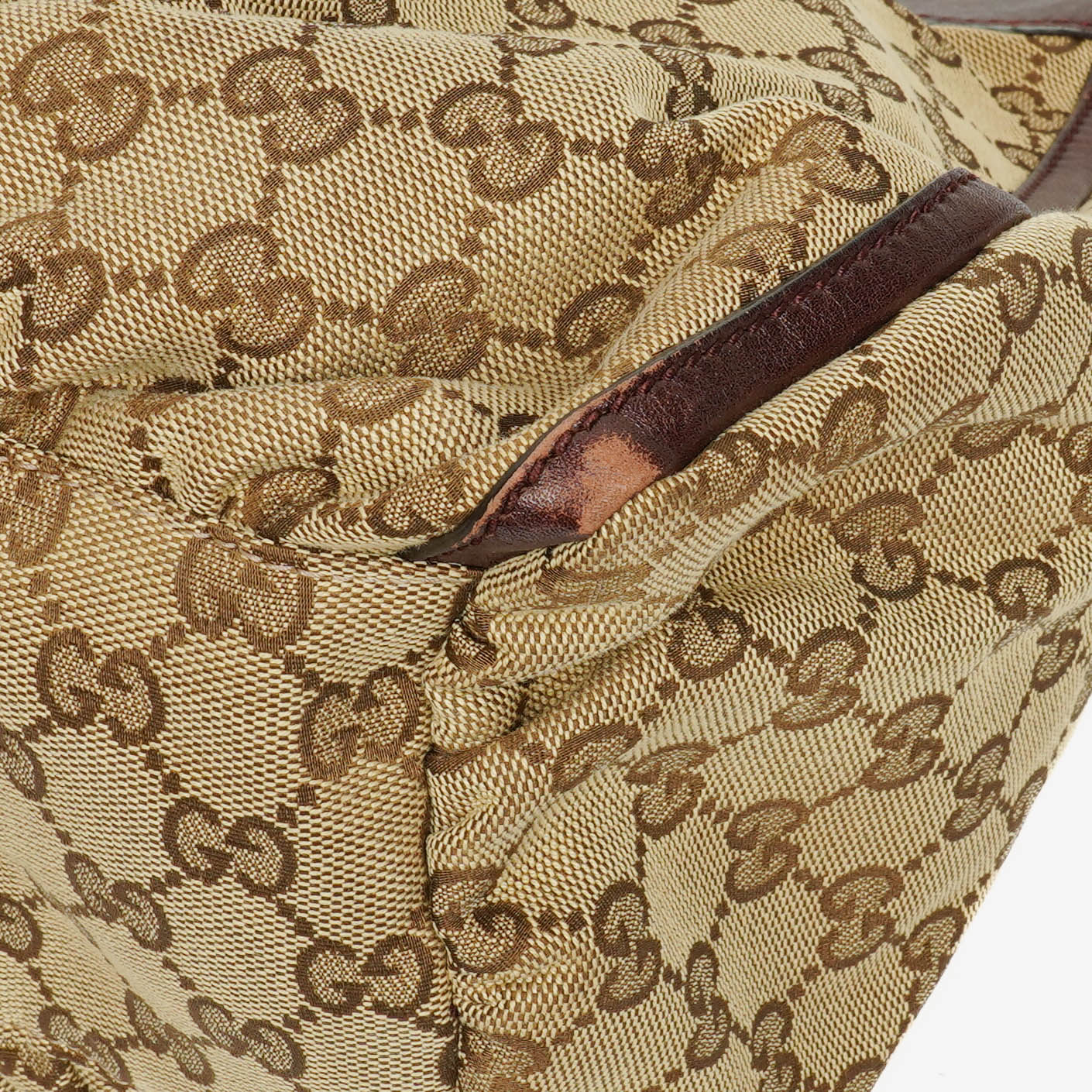 Gucci Monogram Canvas Abbey D-Ring Hobo Bag