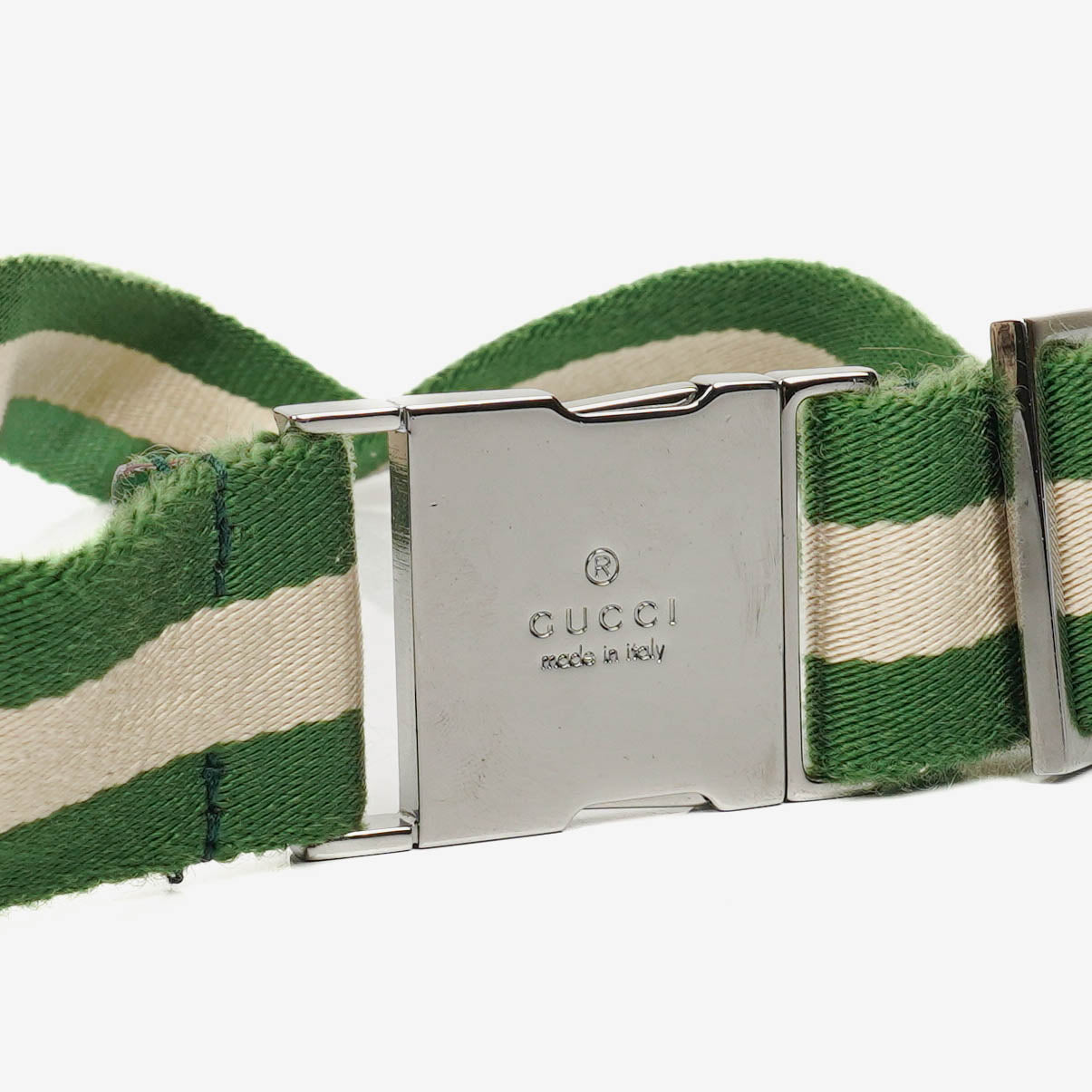 Gucci GG Multicolour Beige/Green Monogram Canvas Belt Bag