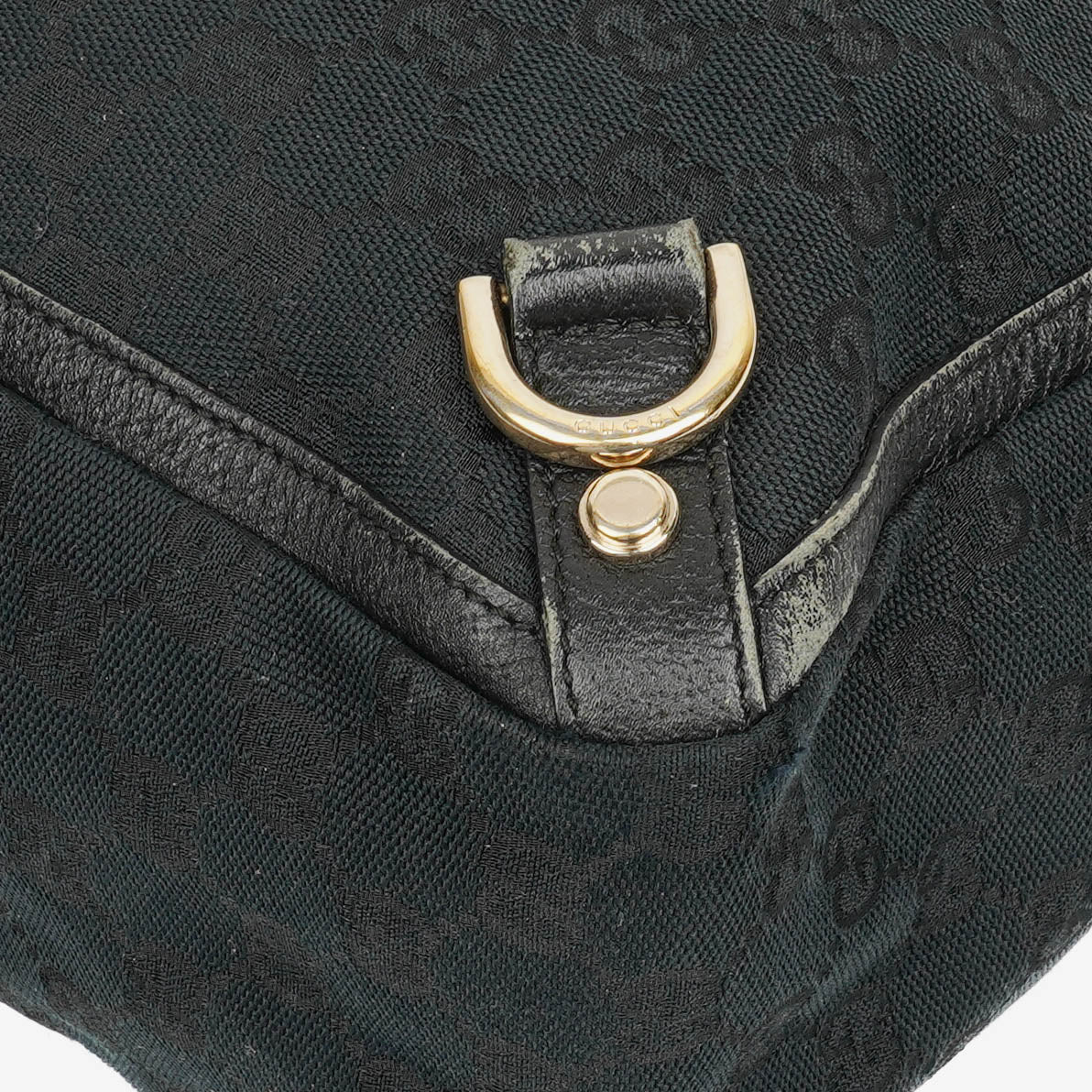 Gucc Monogram GG Canvas Black Abbey Tote Bag