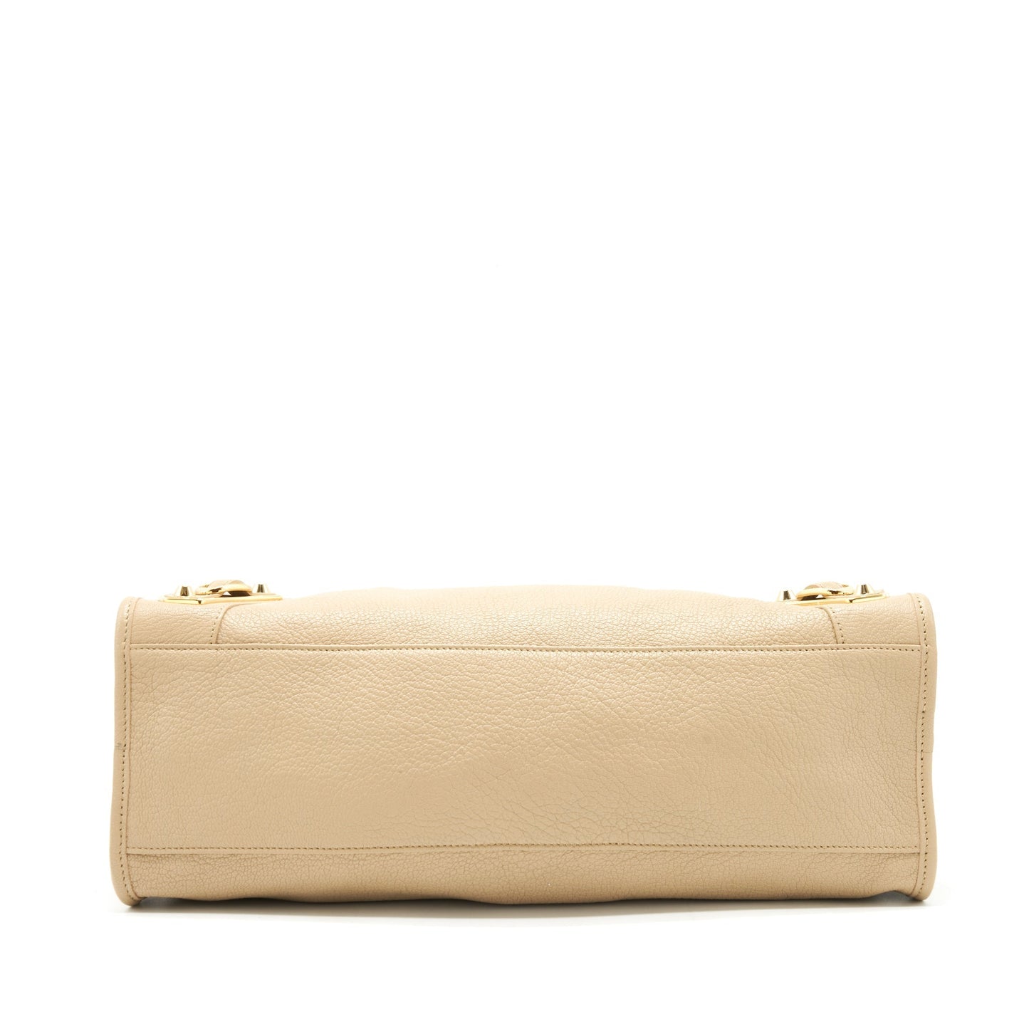 Balenciaga Medium Metallic edge City Purse beige
