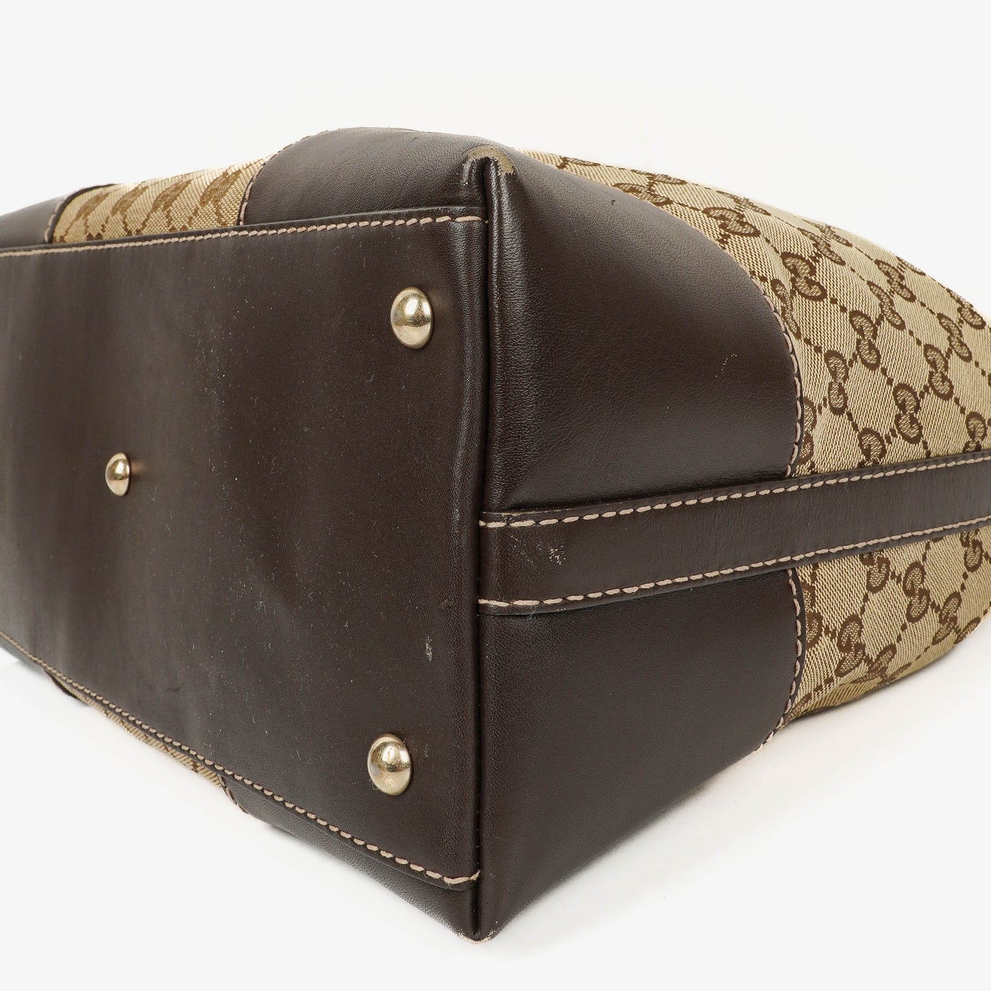 Gucci Lovely Medium Beige/Ebony GG Canvas Hobo Bag