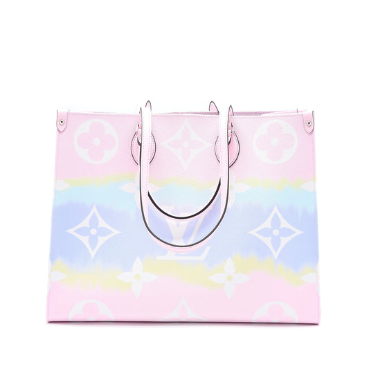 Louis Vuitton Escale OnTheGo GM Tote Bag Pastel Monogram Canvas SHW
