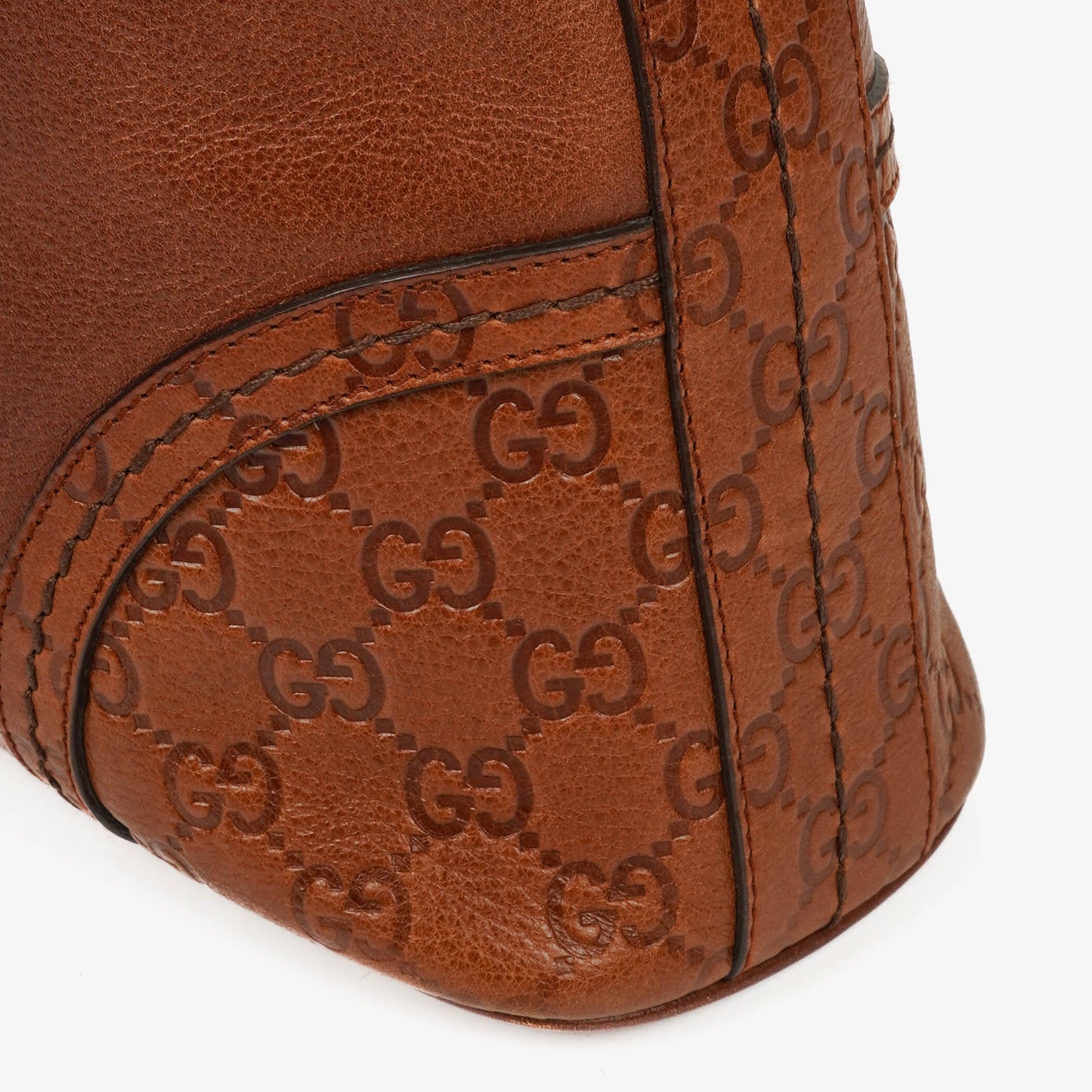 Gucci Brown Leather Signoria Hobo Shoulder Bag