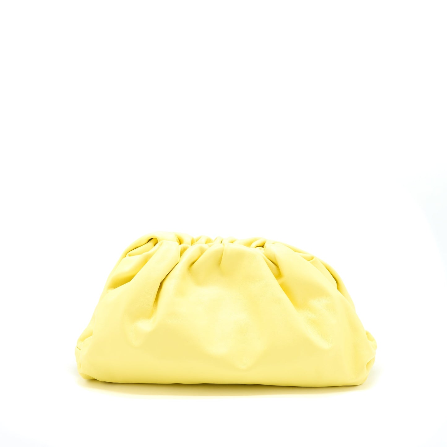 Bottega Veneta Clutch Calfskin Yellow