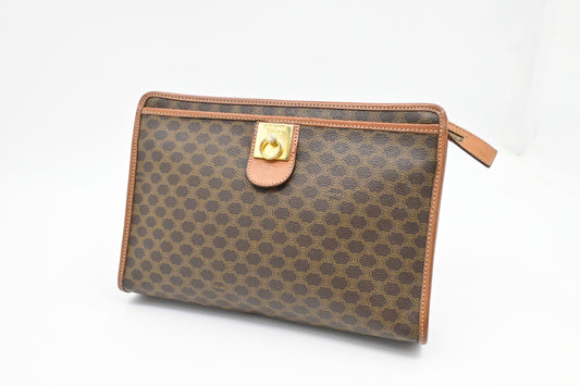 Celine Pouch in Macadam Canvas