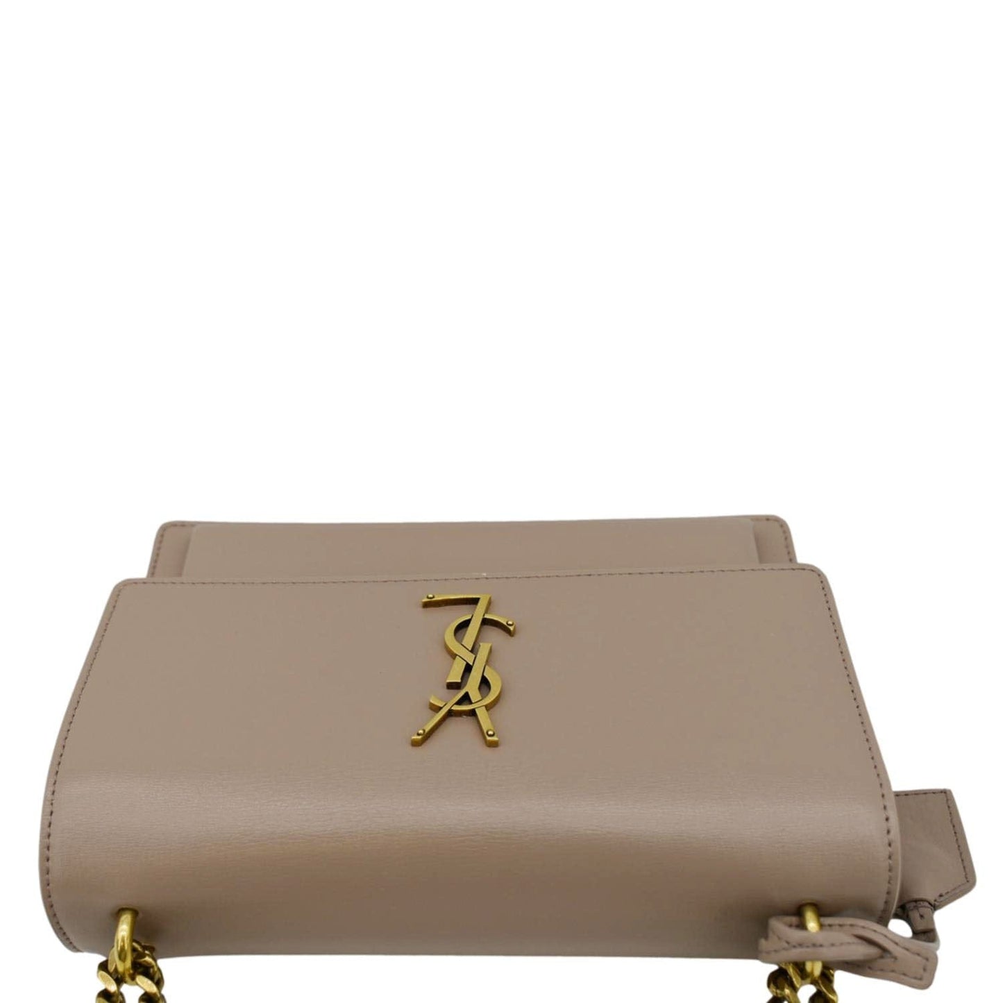 SAINT LAURENT Monogram Sunset Medium Leather Shoulder Bag Rosy Sand