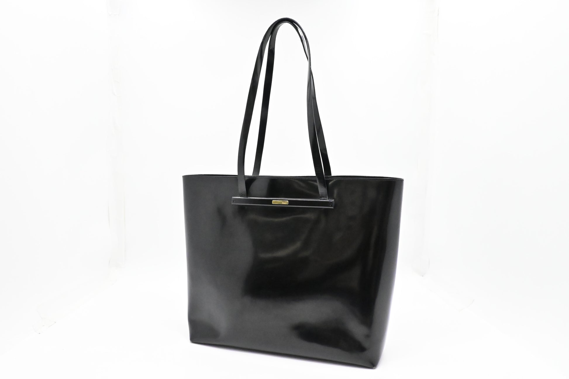 Gucci Tote Bag in Black Patent Leather