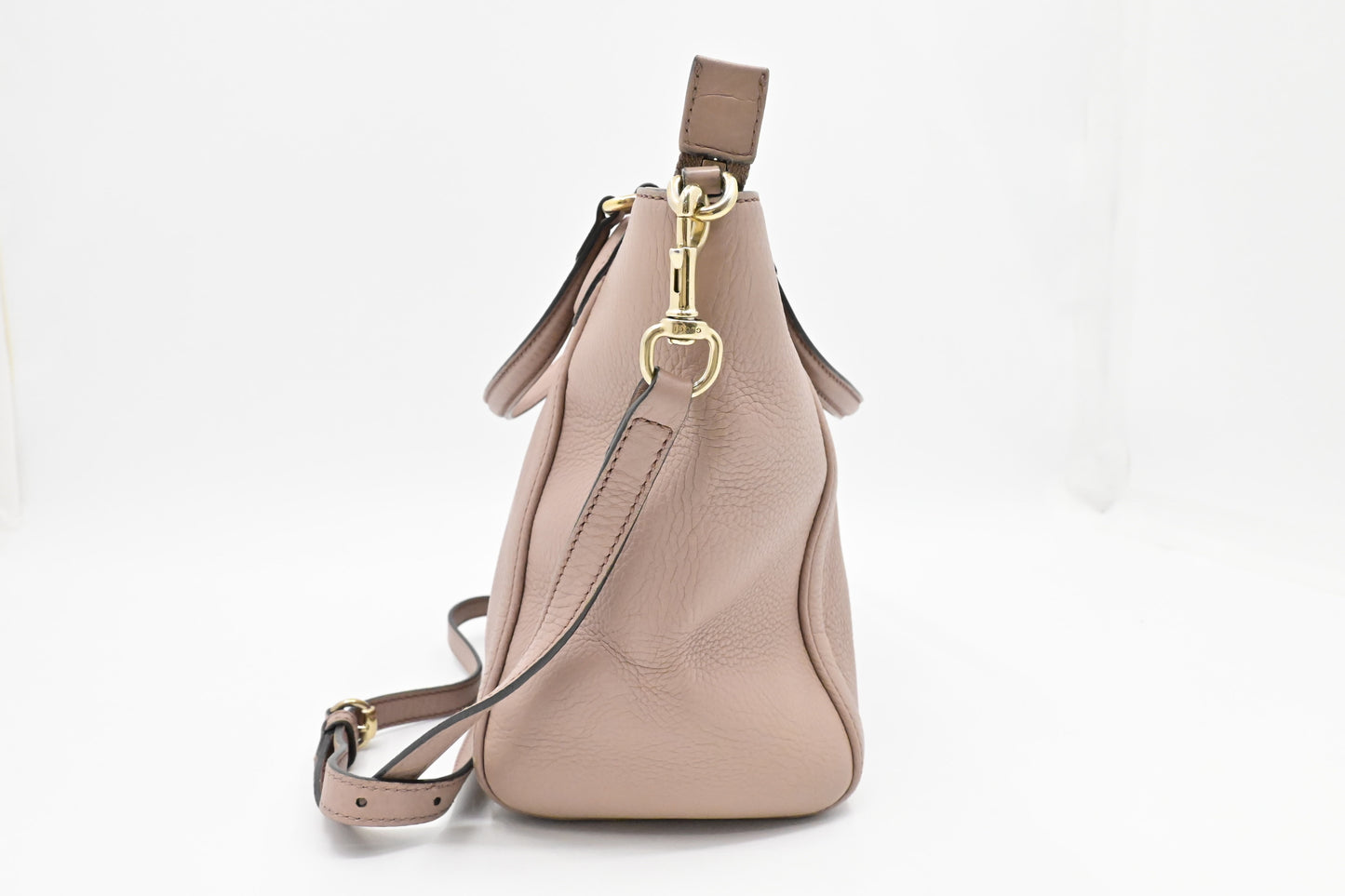 Gucci Soho Cellarius 2-Way Zip Tote in Pale Pink Leather