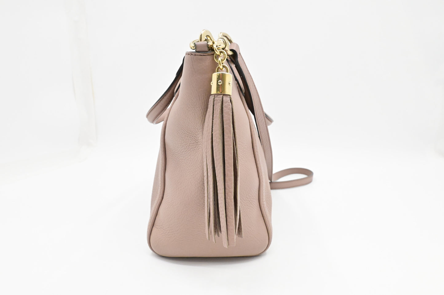 Gucci Soho Cellarius 2-Way Zip Tote in Pale Pink Leather