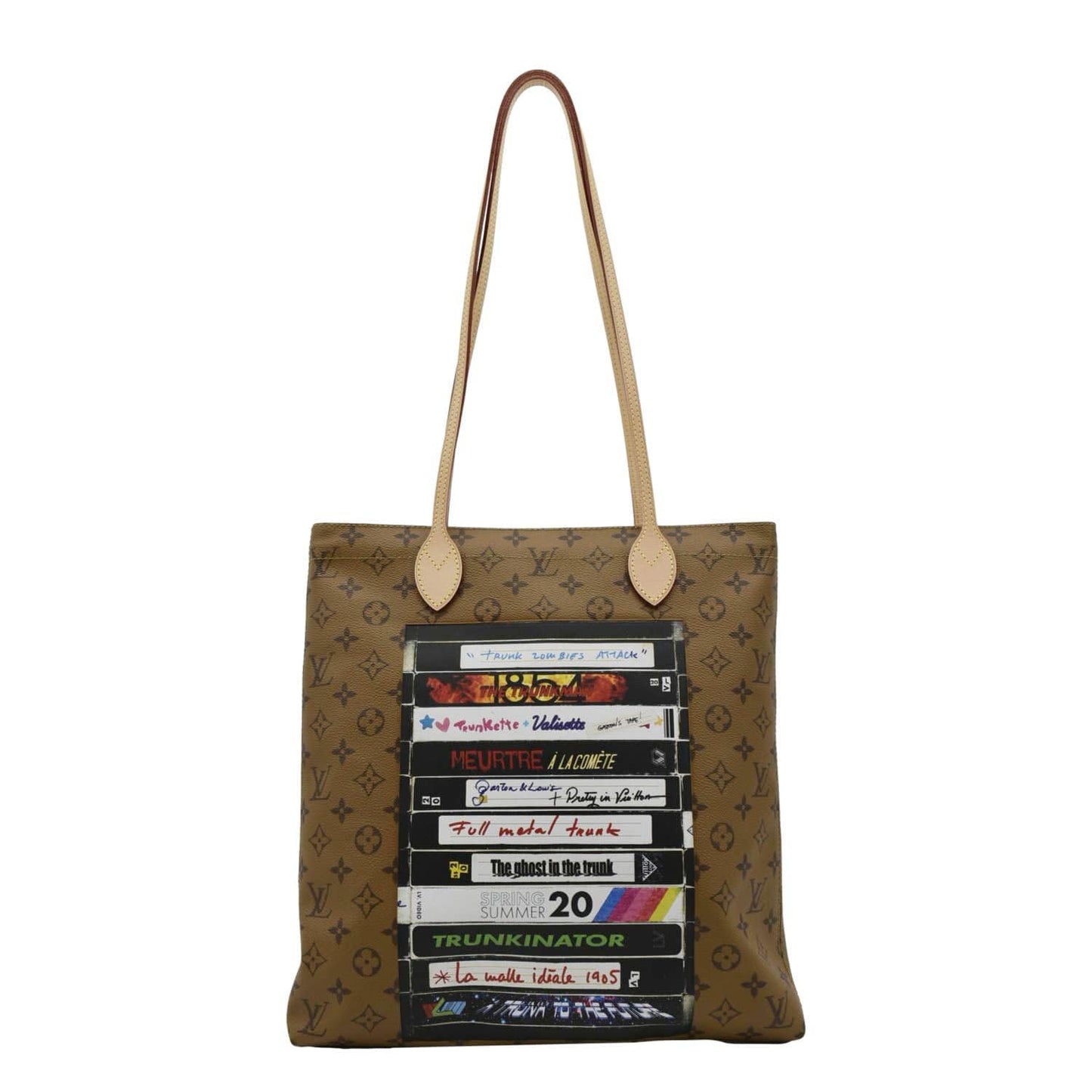LOUIS VUITTON Carry It Monogram Reverse Canvas Tote Bag Brown