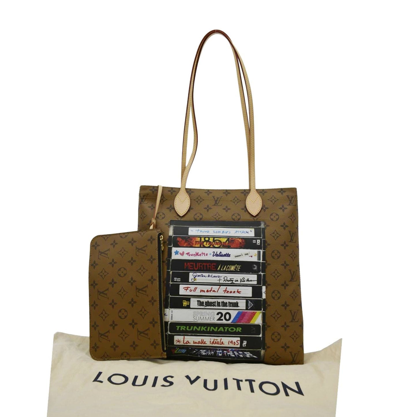 LOUIS VUITTON Carry It Monogram Reverse Canvas Tote Bag Brown
