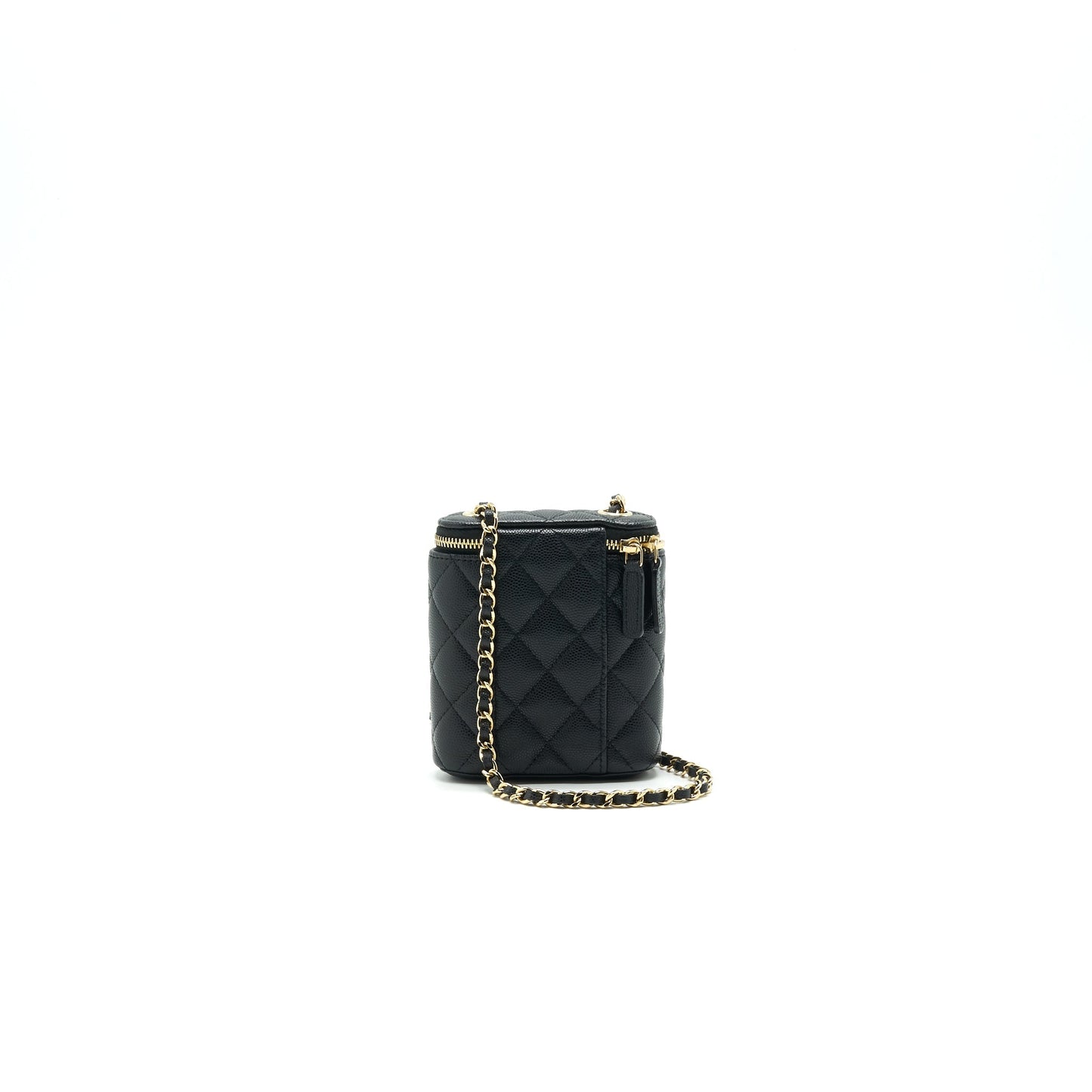 Chanel Long Vanity on Chain Caviar Black L
