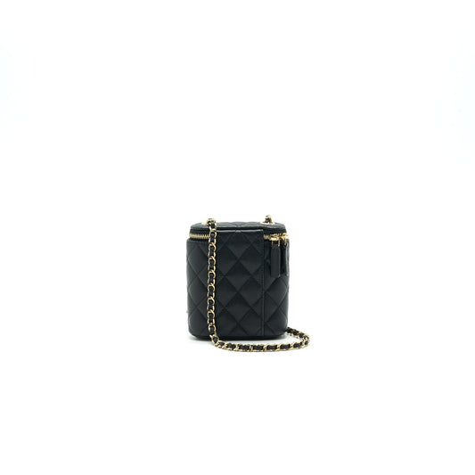 Chanel Long Vanity on Chain Caviar Black L