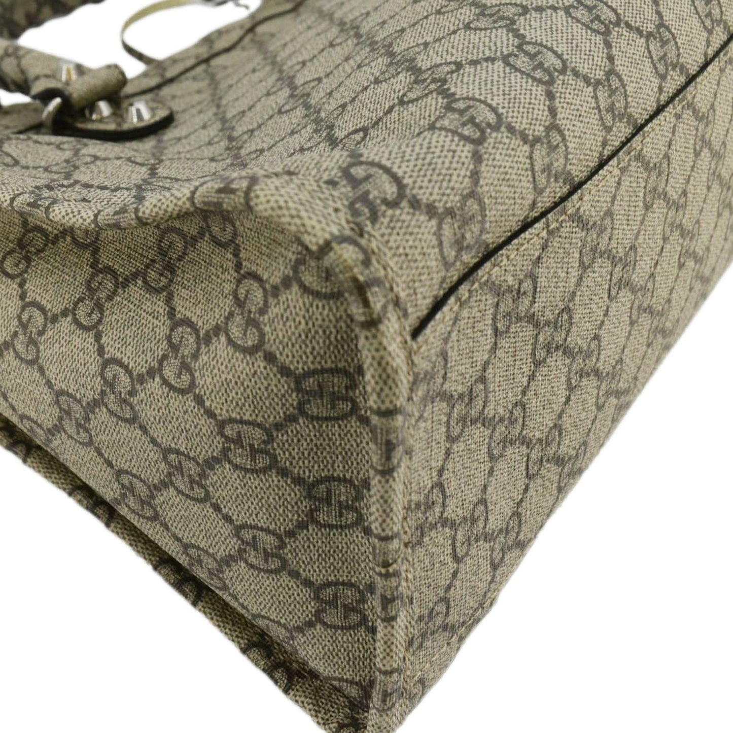 GUCCI X BALENCIAGA The Hacker Project Neo GG Supreme Tote Bag Beige 681695