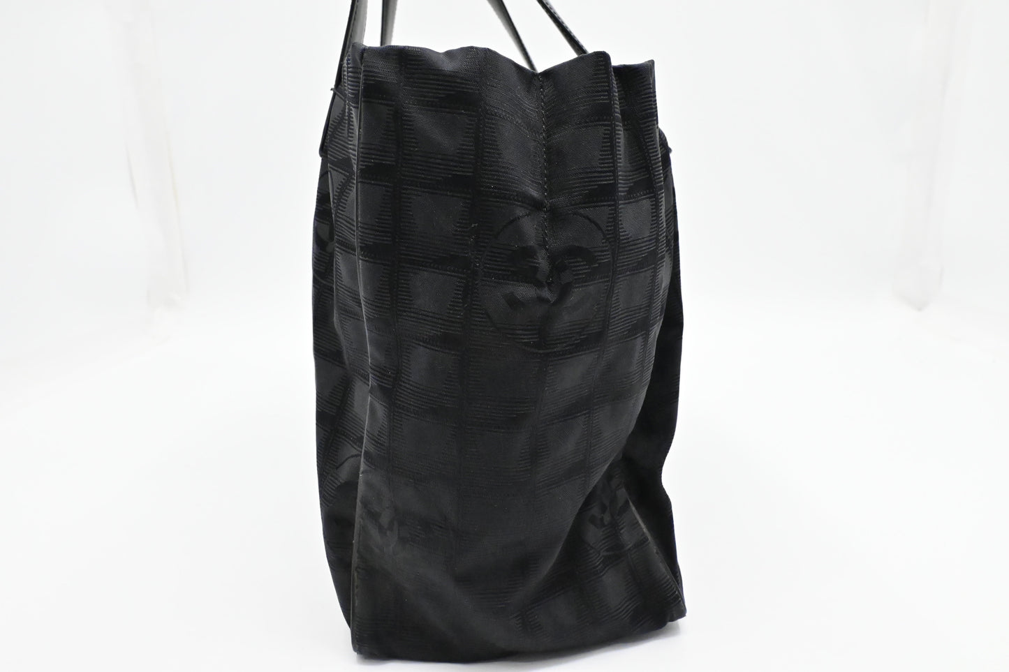 Chanel New Travel Line Tote in Black Canvas