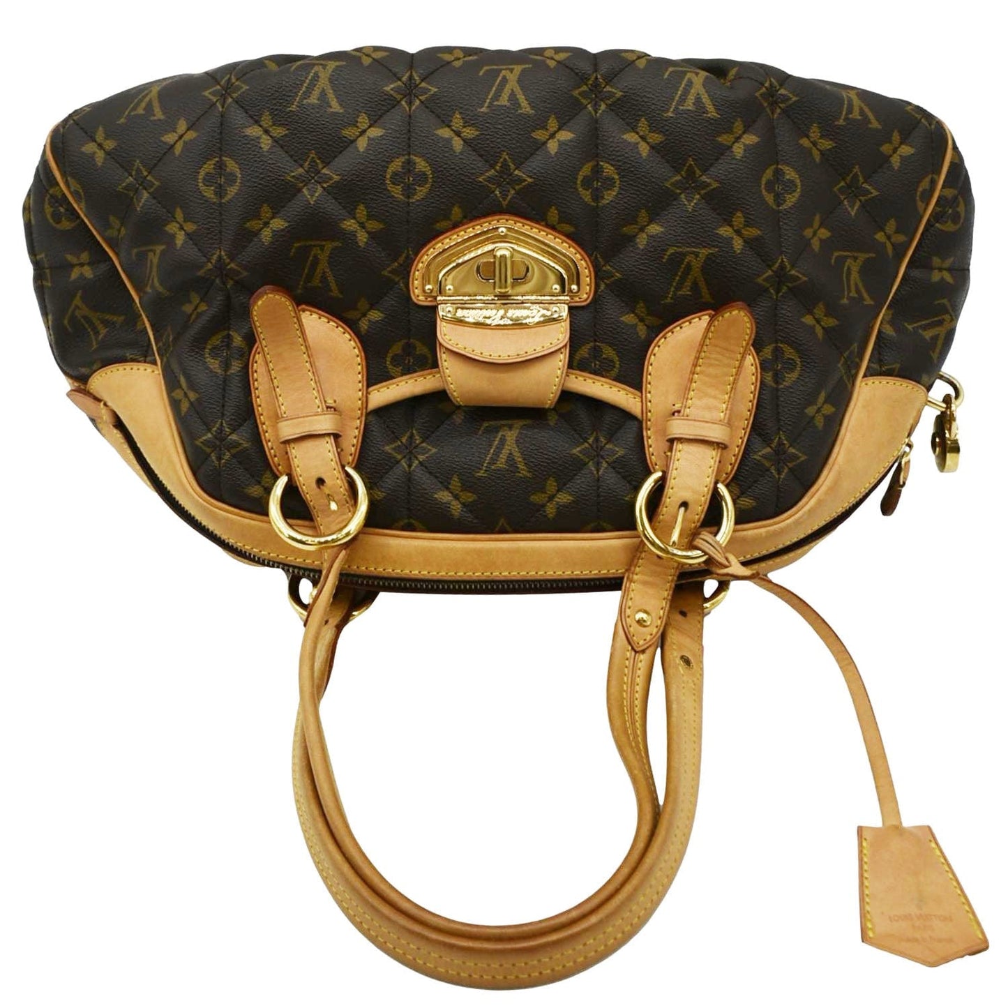 LOUIS VUITTON Etoile Bowling Monogram Canvas Satchel Bag Brown