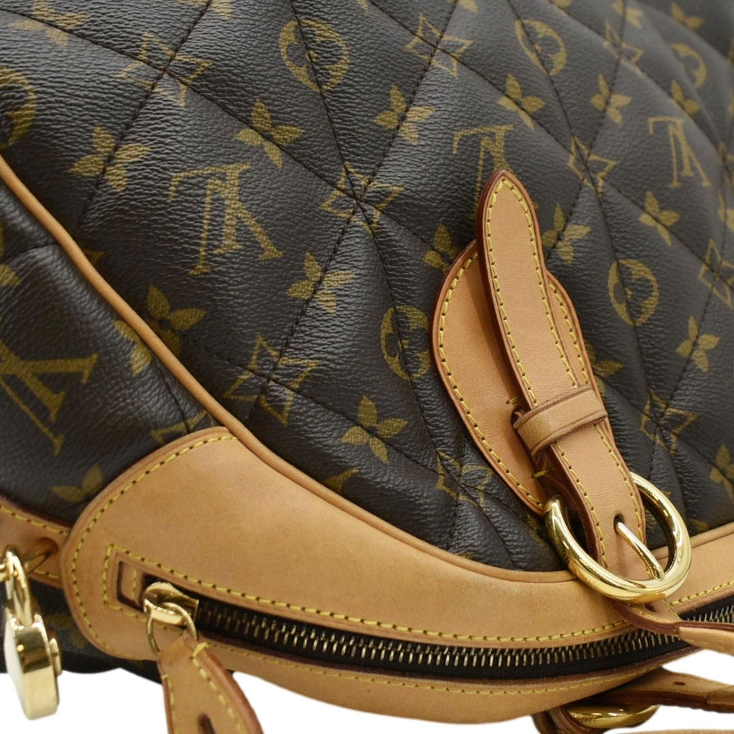 LOUIS VUITTON Etoile Bowling Monogram Canvas Satchel Bag Brown