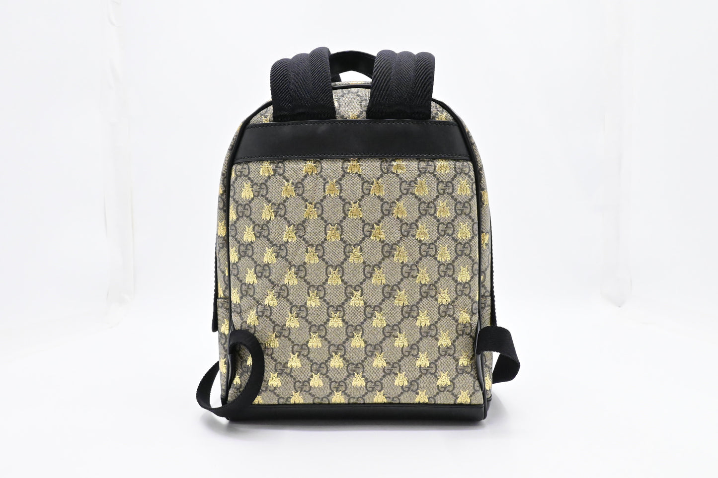 Gucci Bees Small Backpack in GG Supreme Canvas
