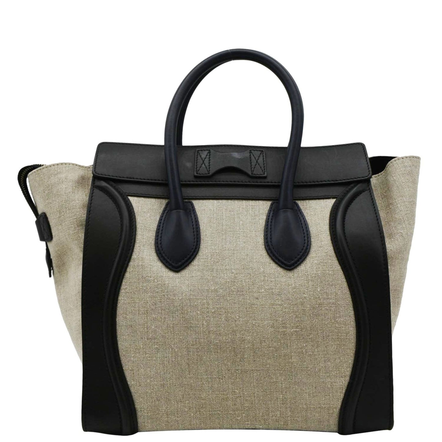 CELINE Mini Luggage Leather Tote Bag Tricolor
