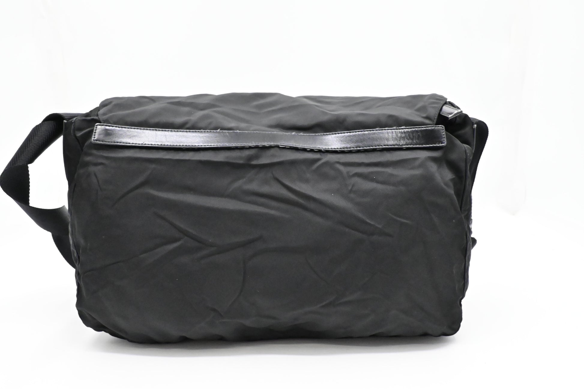 Prada Messenger Bag in Black Nylon Canvas