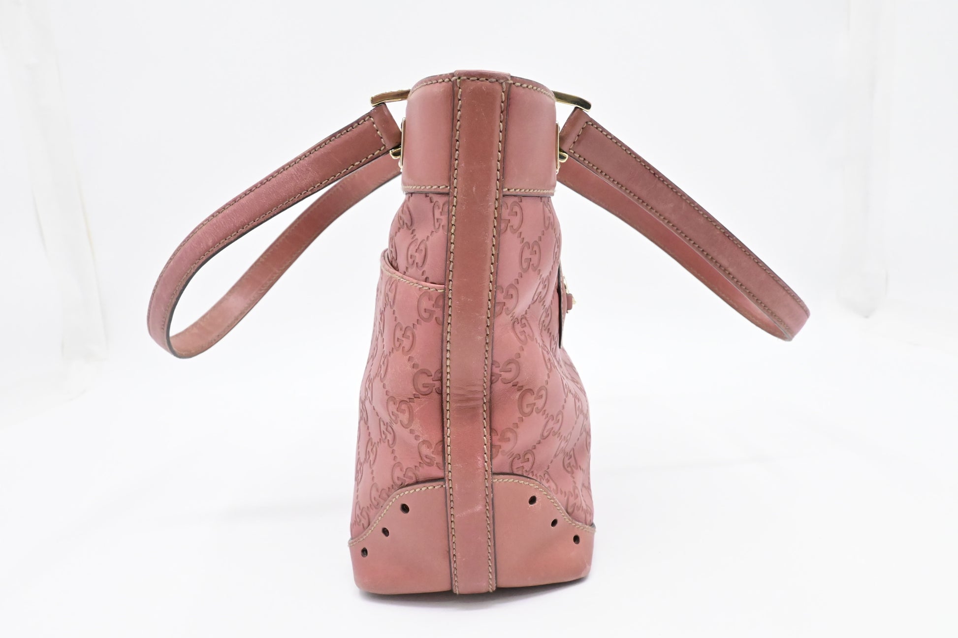 Gucci Hand Tote in Pink Guccissima Leather