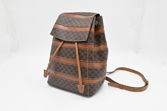 Celine Backpack in Macadam Canvas