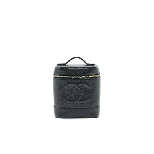 Chanel Vanity Case Caviar Black GHW Handbag