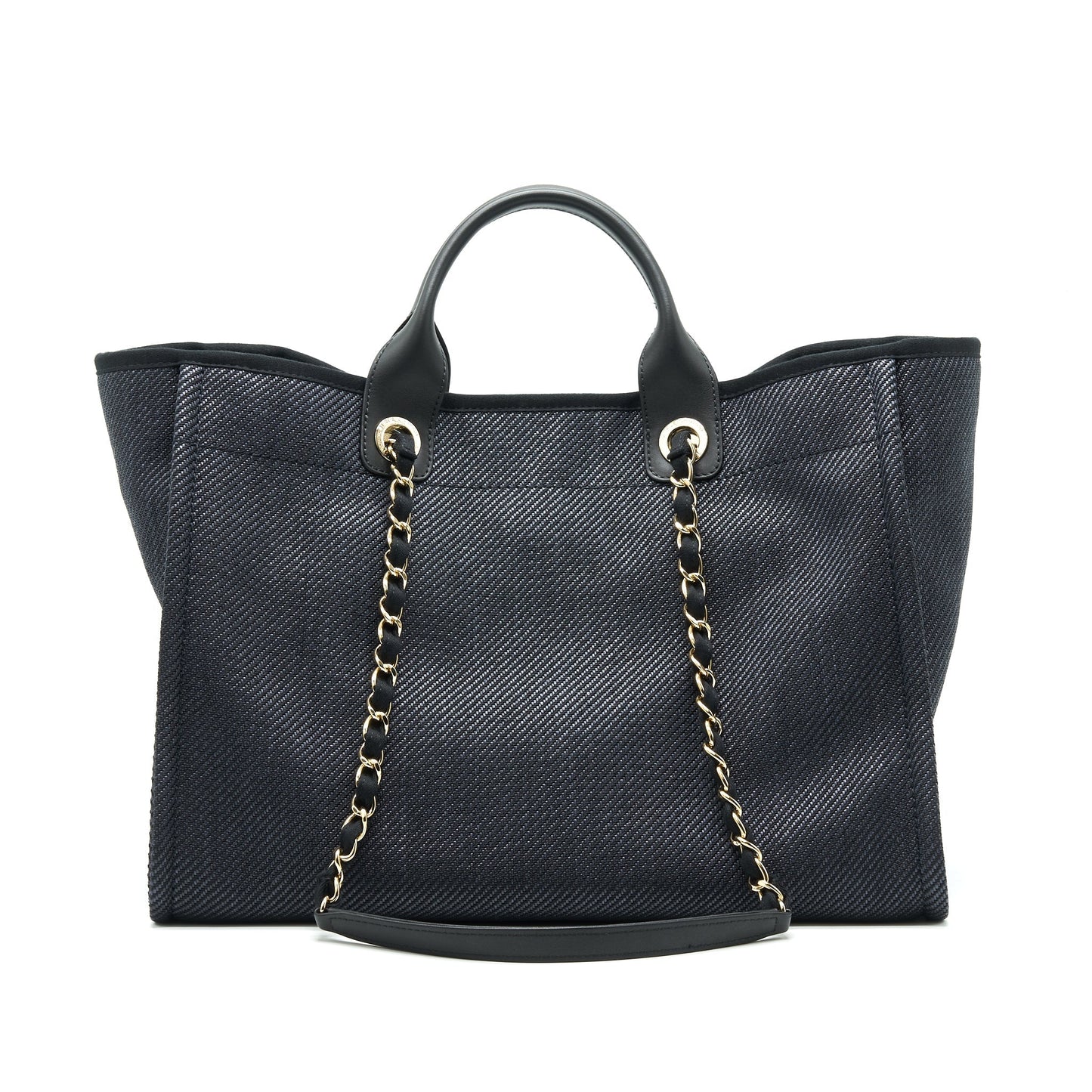Chanel Medium Deauville Tote In Black GHW