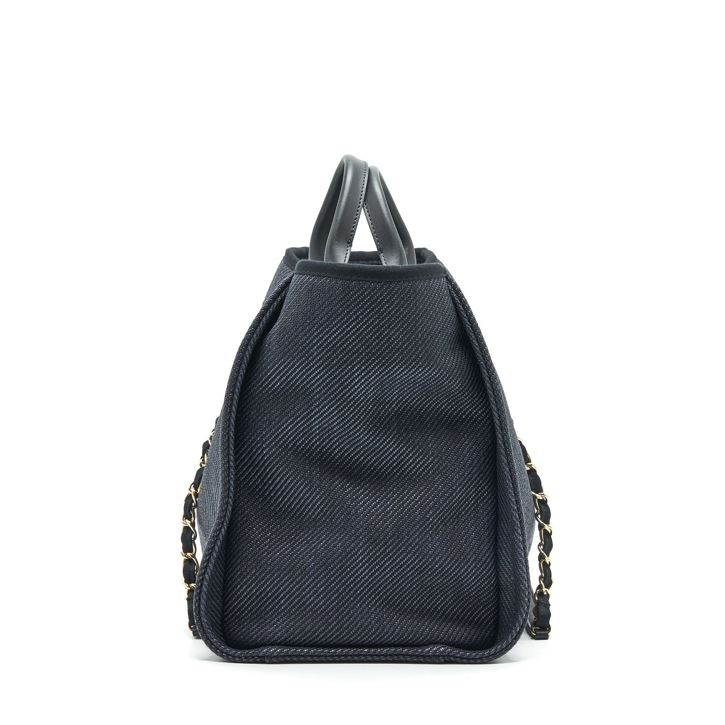 CHANEL MEDIUM DEAUVILLE TOTE IN BLACK