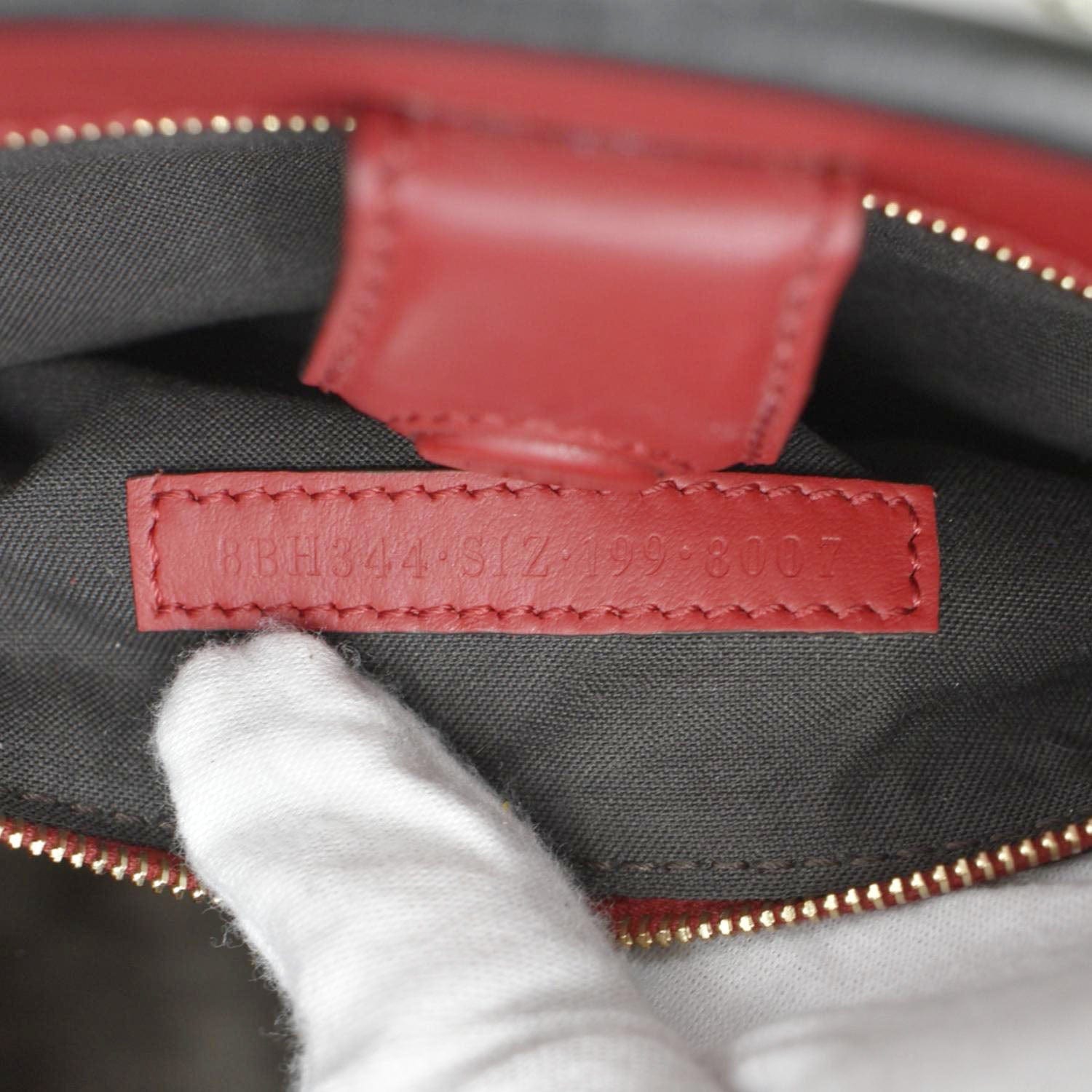 FENDI Runaway Small Leather Tote Bag Red