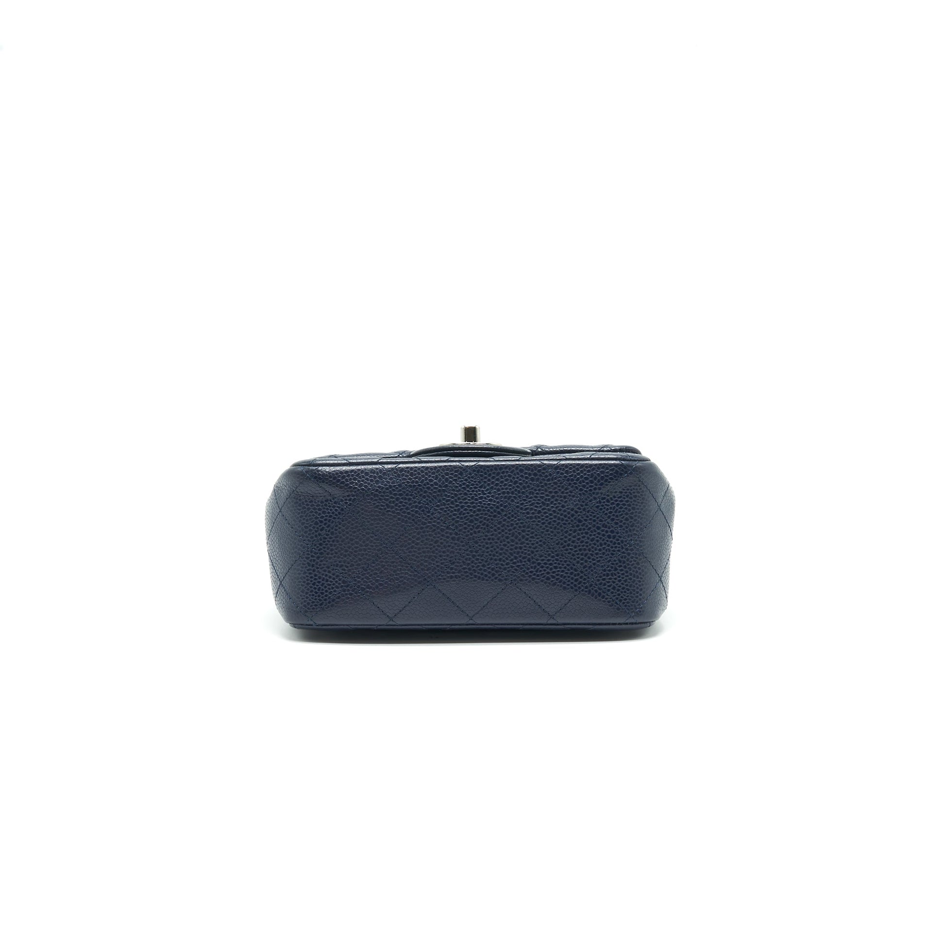 Chanel Mini Square Caviar Navy serial 18