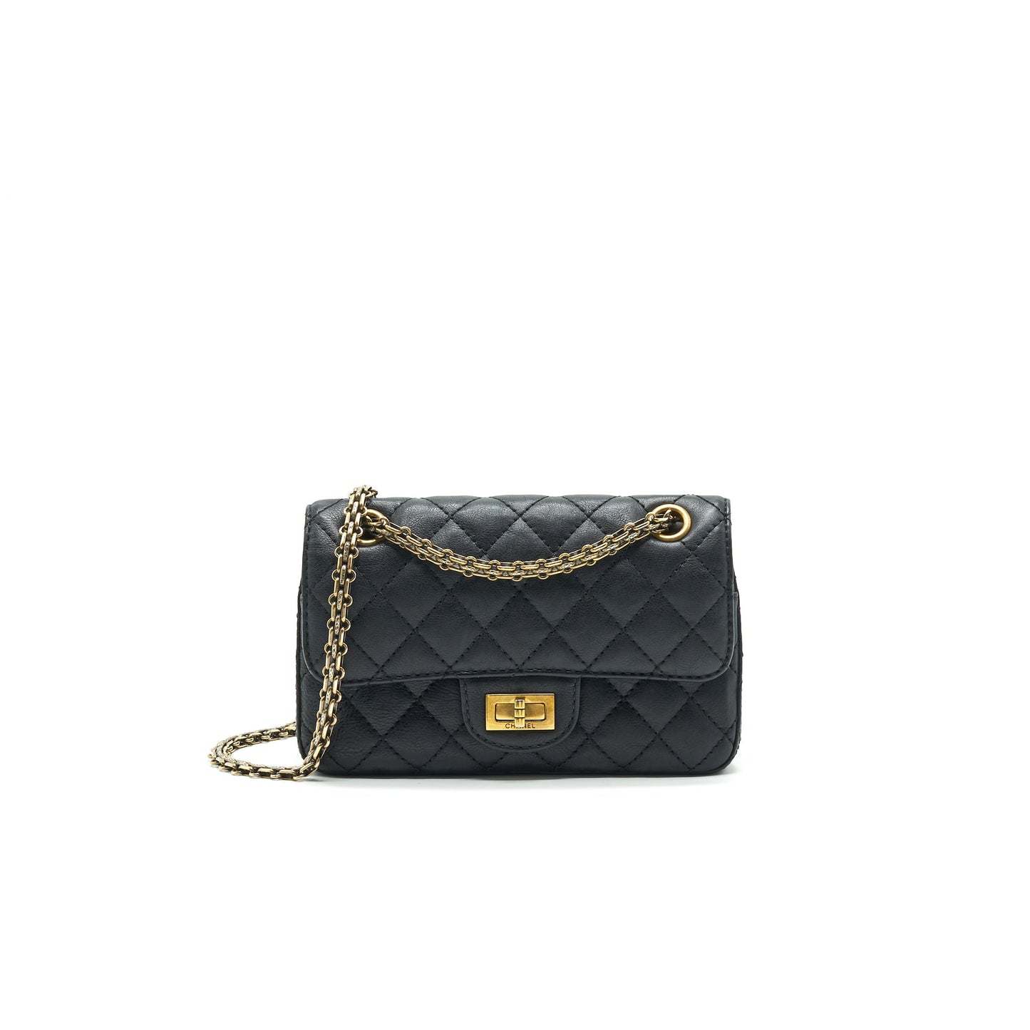 Chanel Small 2.55 Handbag Black Serial 23
