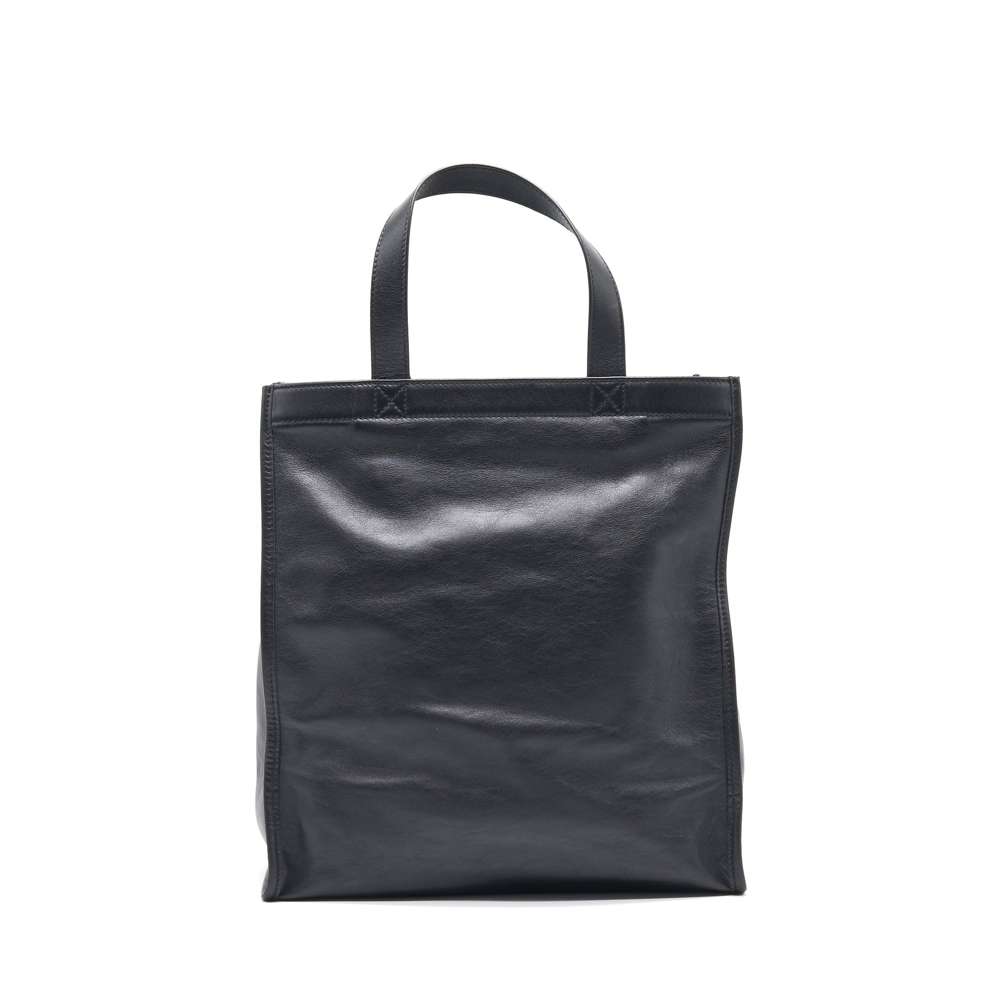 Balenciaga Kitten Print Leather Tote Bag