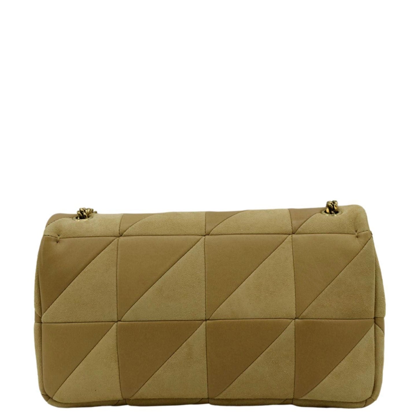 SAINT LAURENT Jamie Suede Leather Shoulder Bag Cream