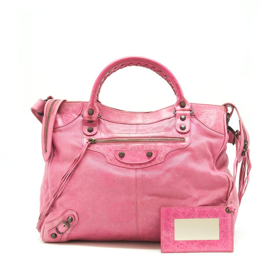 Balenciaga Large Tote Purse Pink