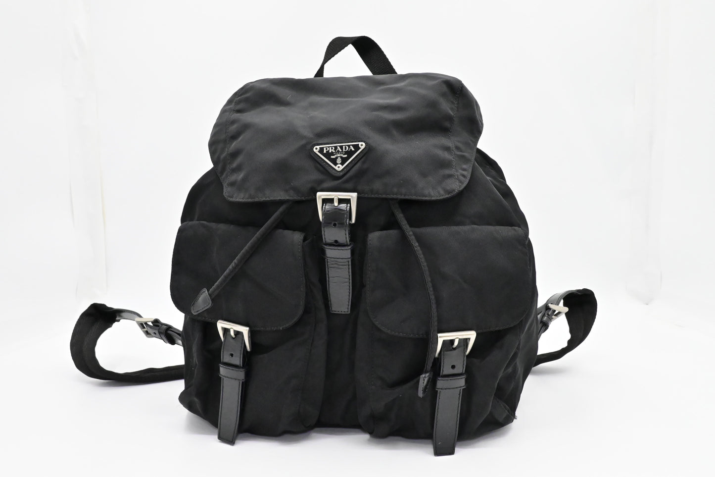 Prada Medium Backpack in Black Nylon - Style 2