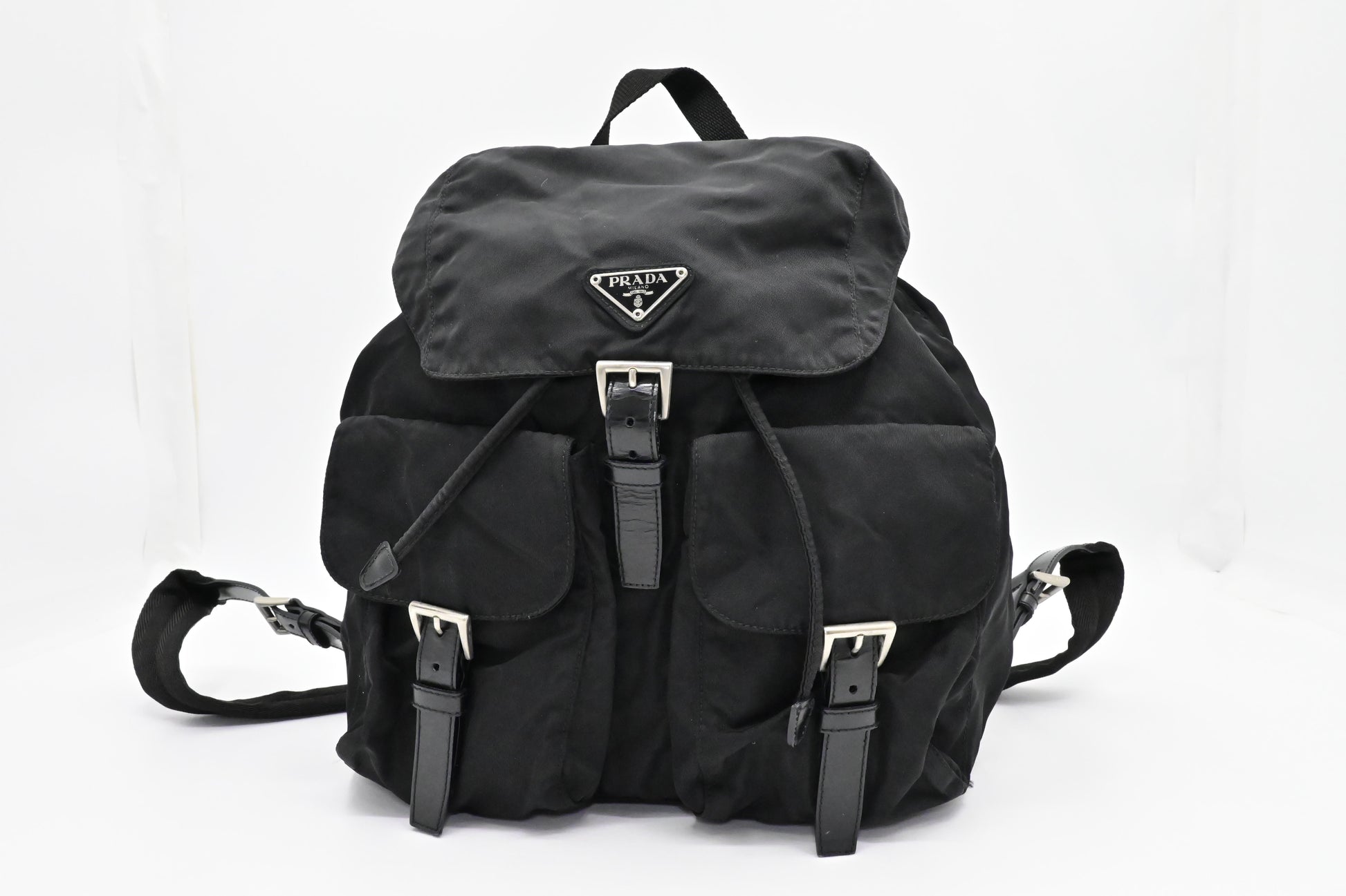 Prada Medium Backpack in Black Nylon - Style 2