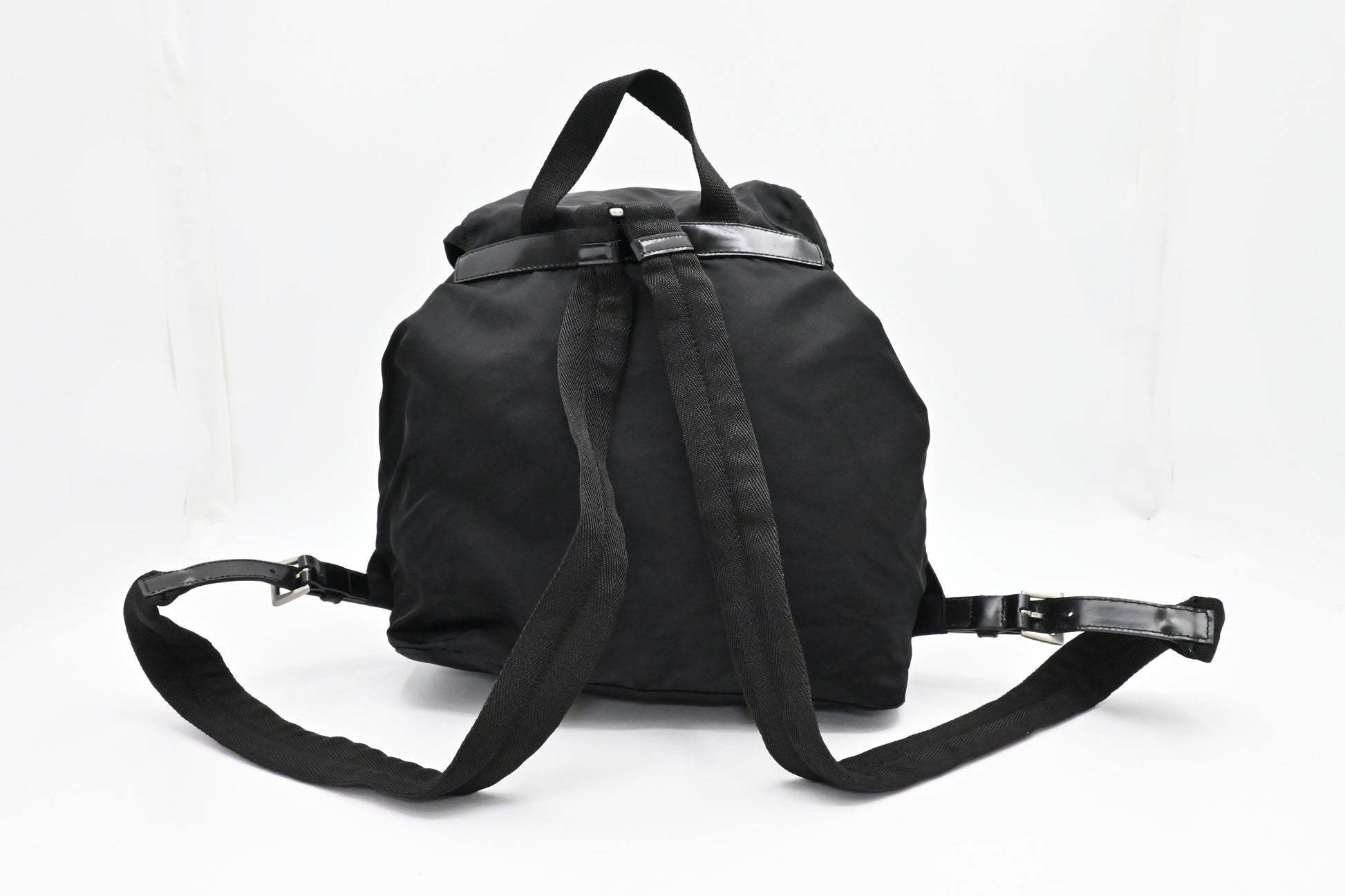 Prada Medium Backpack in Black Nylon - Style 2