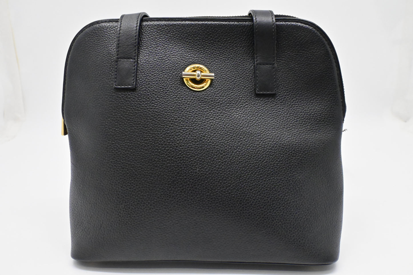 Celine Shoulder Bag in Black Leather
