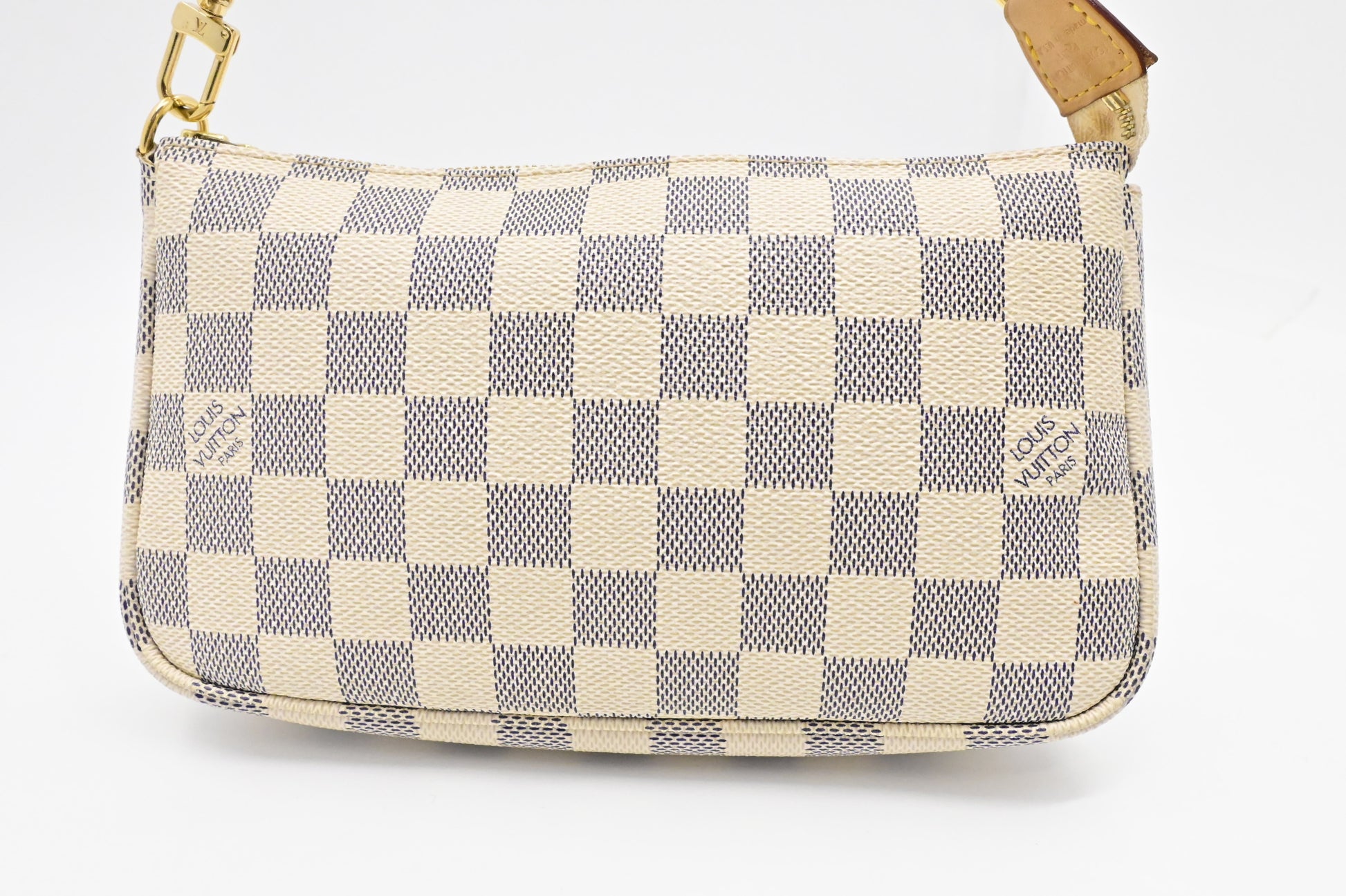Louis Vuitton Pochette Accessoires in Damier Azur Canvas