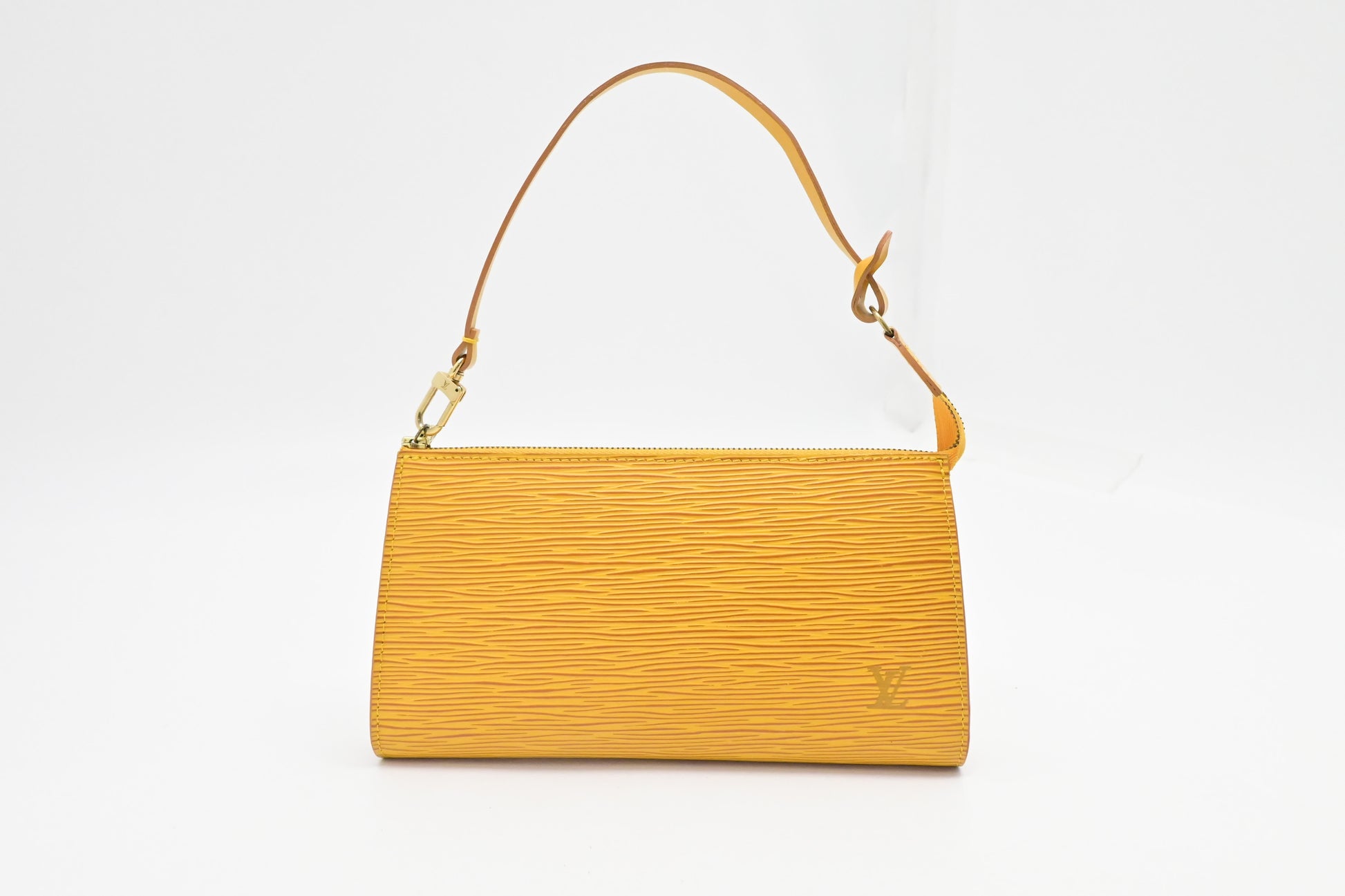 Louis Vuitton Pochette Accessoire in Yellow Epi Leather