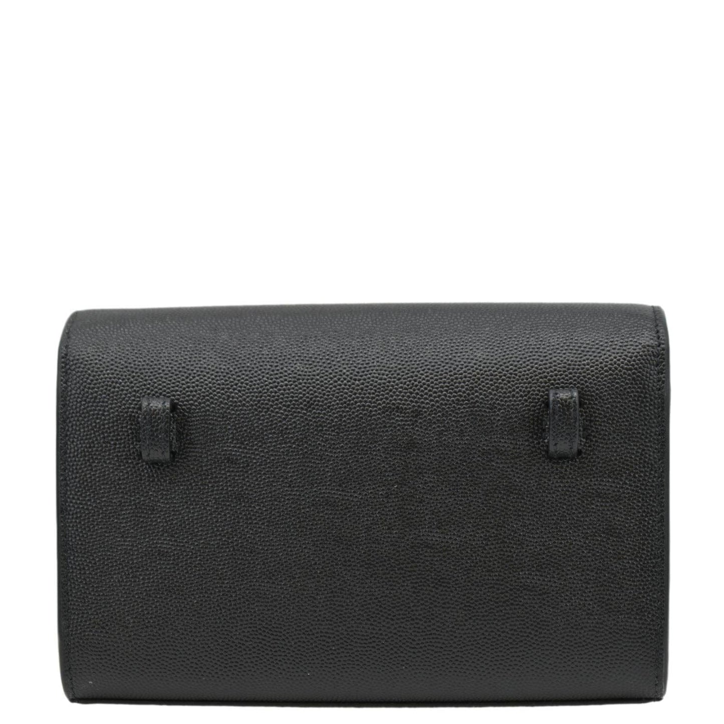 SAINT LAURENT Kate Monogram Grain De Poudre Belt Bag Black