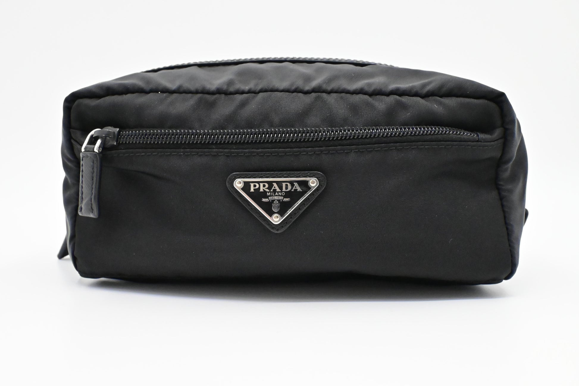 Prada Long Pouch in Black Nylon