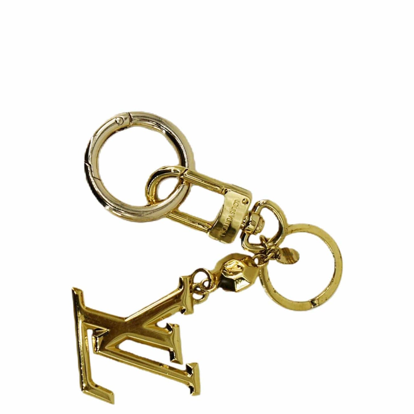 LOUIS VUITTON Facettes Bag Charm Key Holder Gold