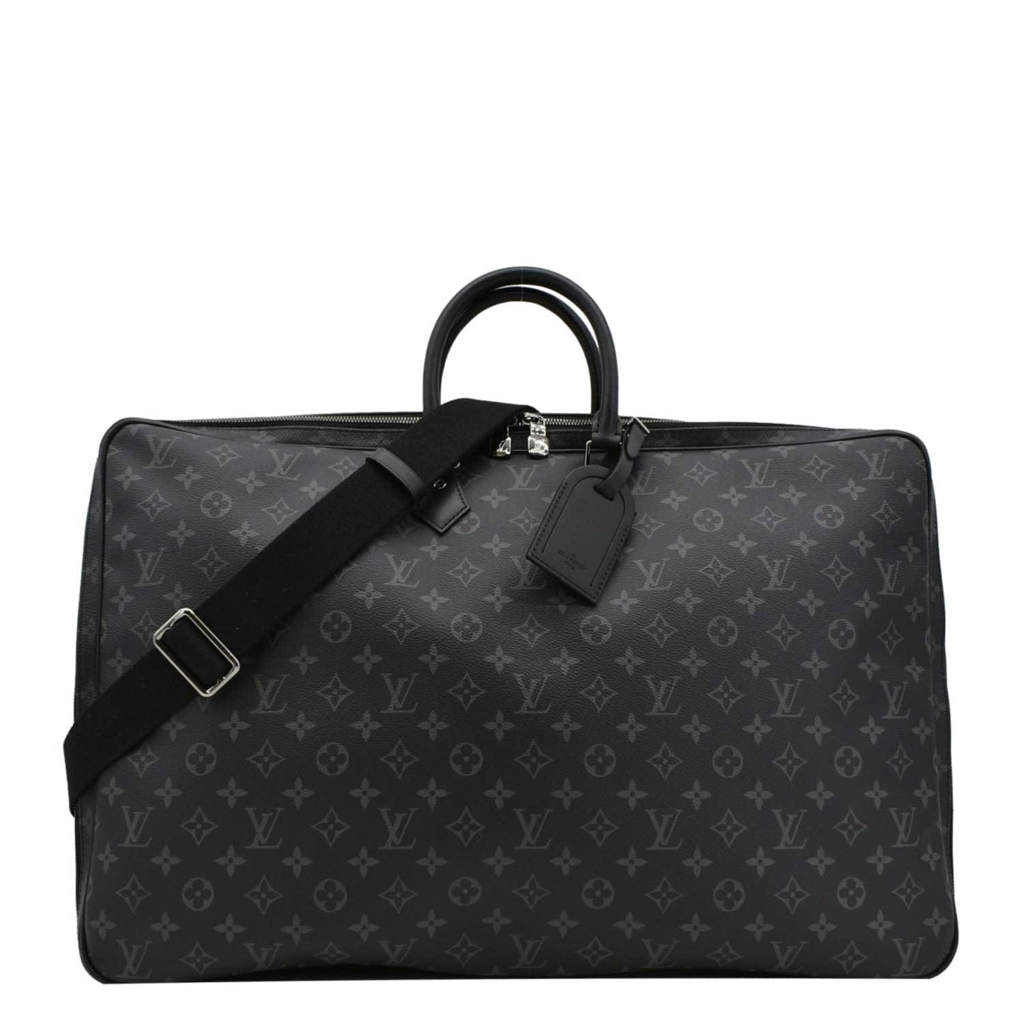 LOUIS VUITTON 2 Hangers Monogram Eclipse Garment Cover Bag Black