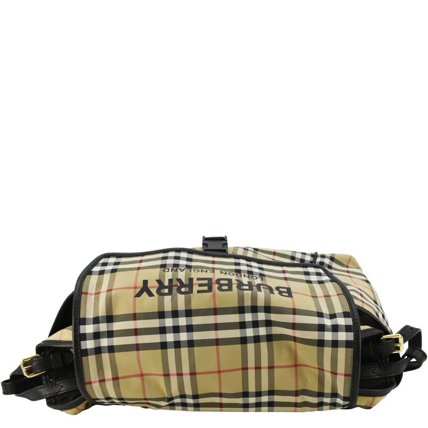 Burberry Check Flap Nylon Diaper Bag Beige