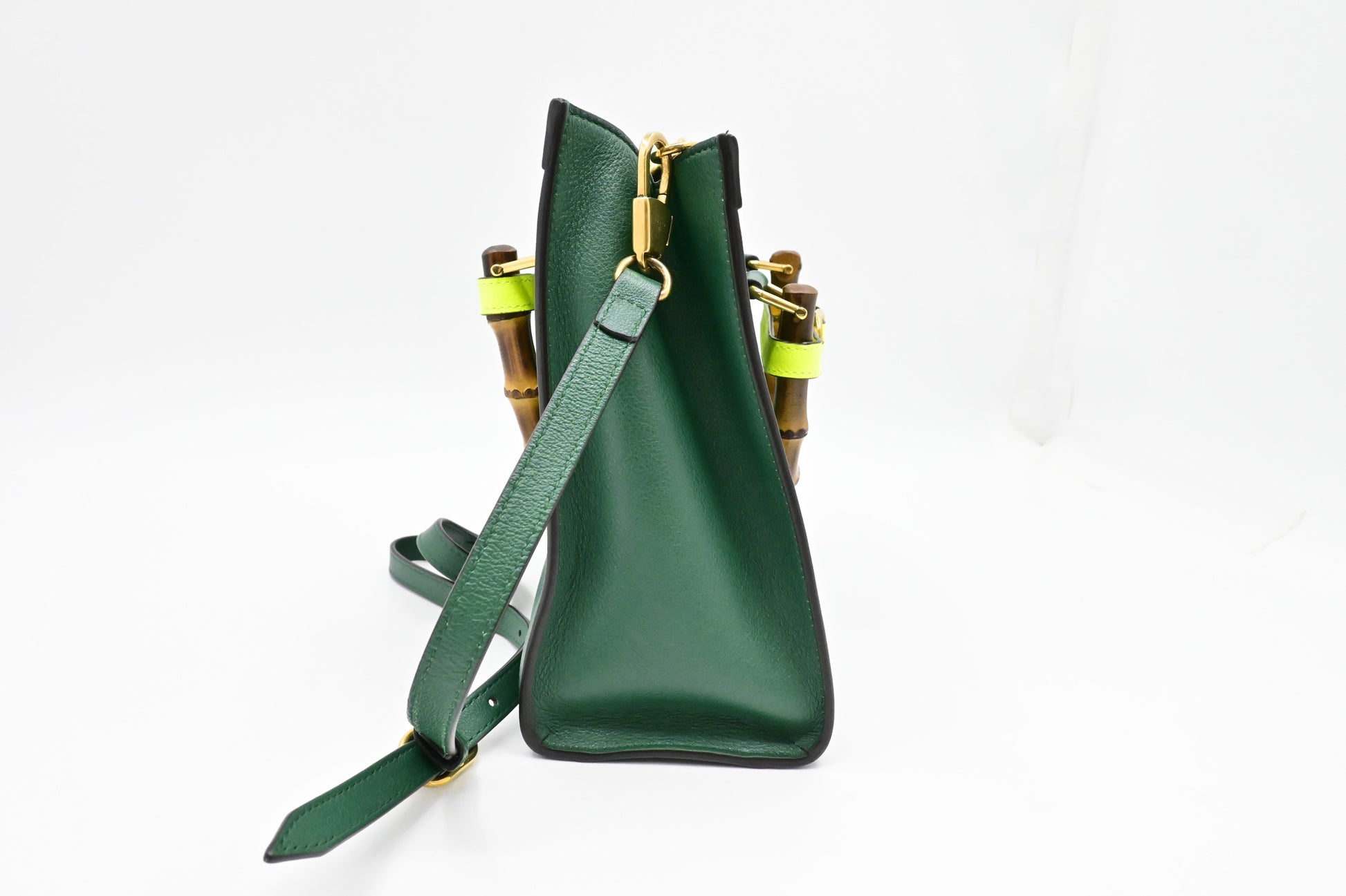 Gucci Medium Diana Tote in Green Leather