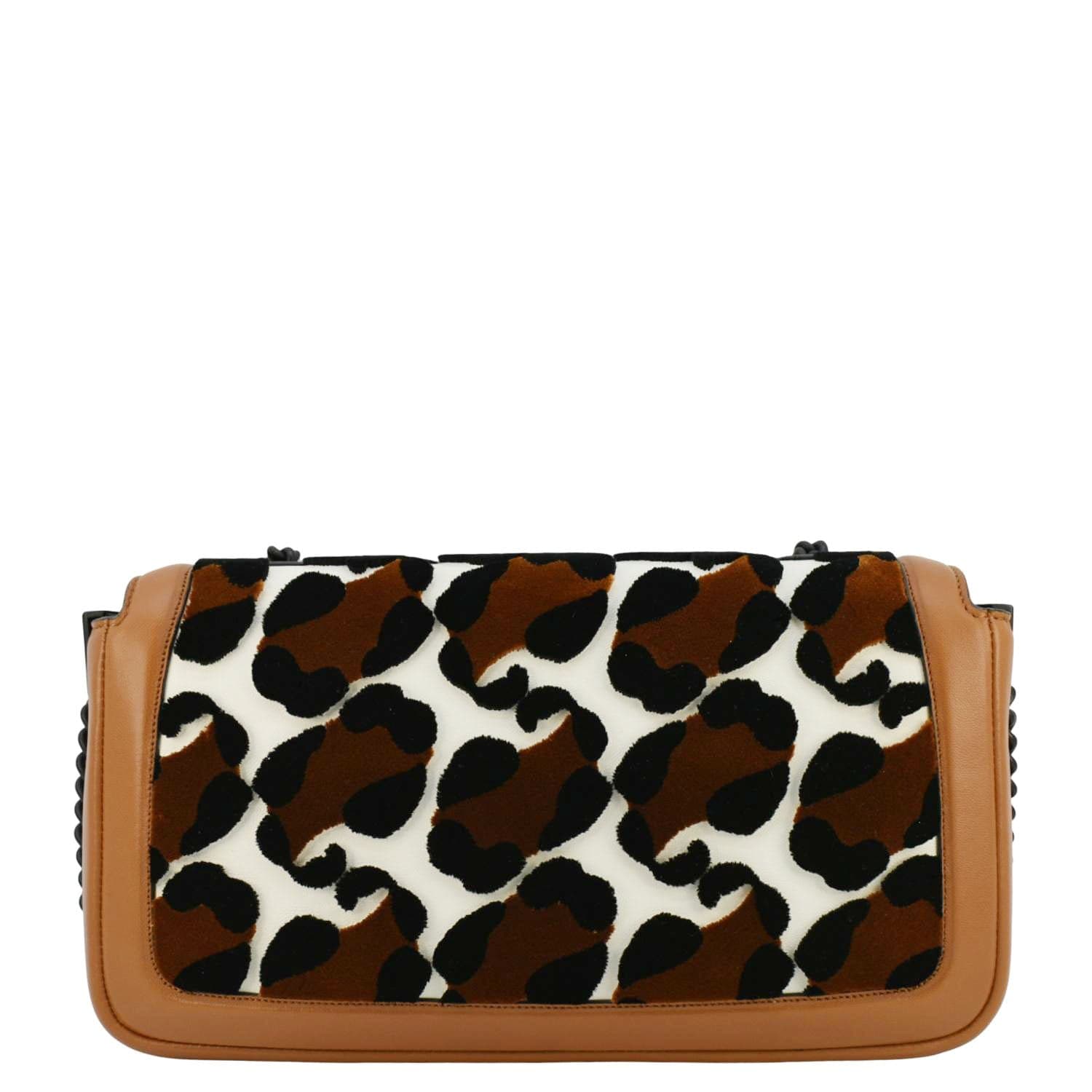 FENDI Nano Baguette Leather Handle Bag Green