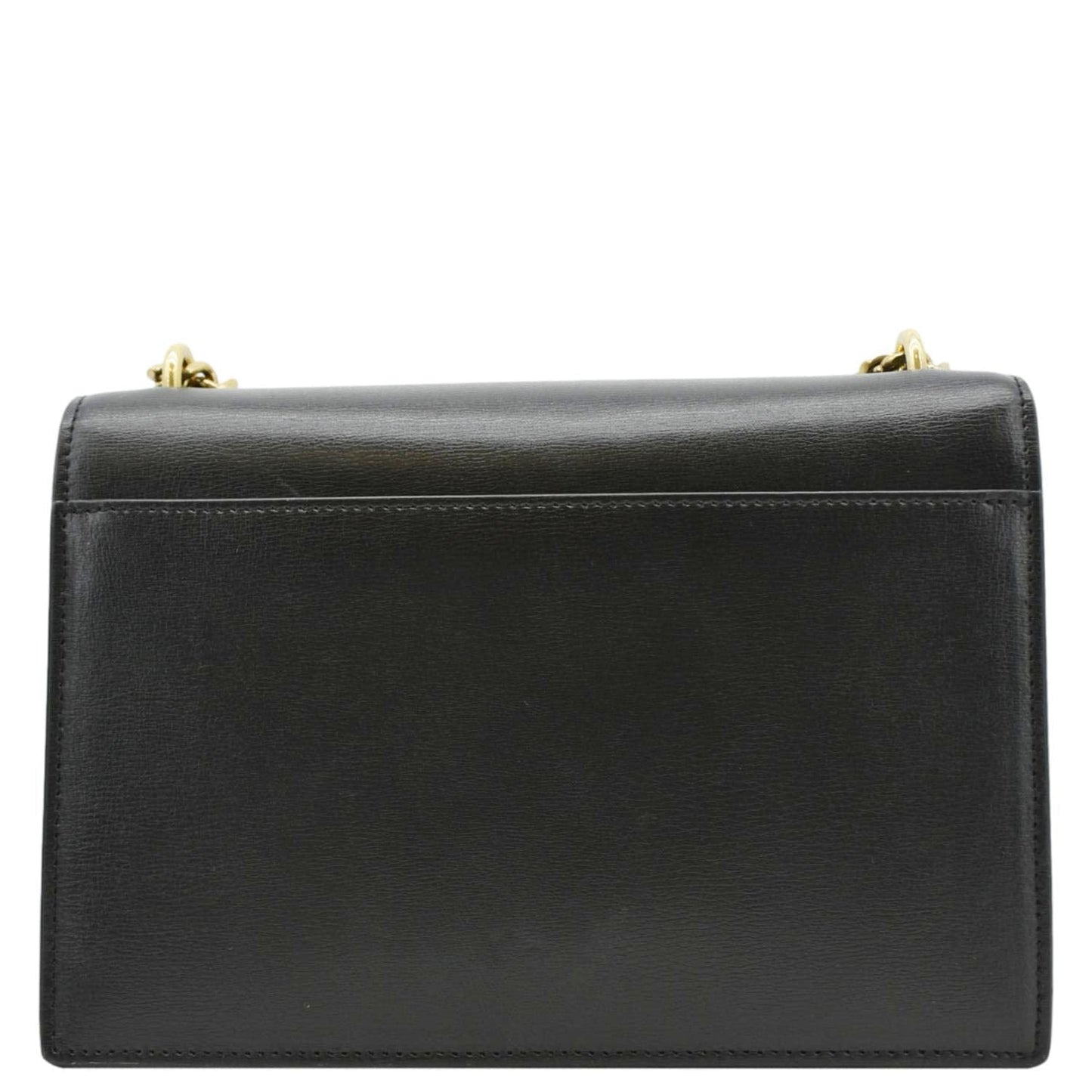 SAINT LAURENT Monogram Sunset Medium Leather Shoulder Bag Black